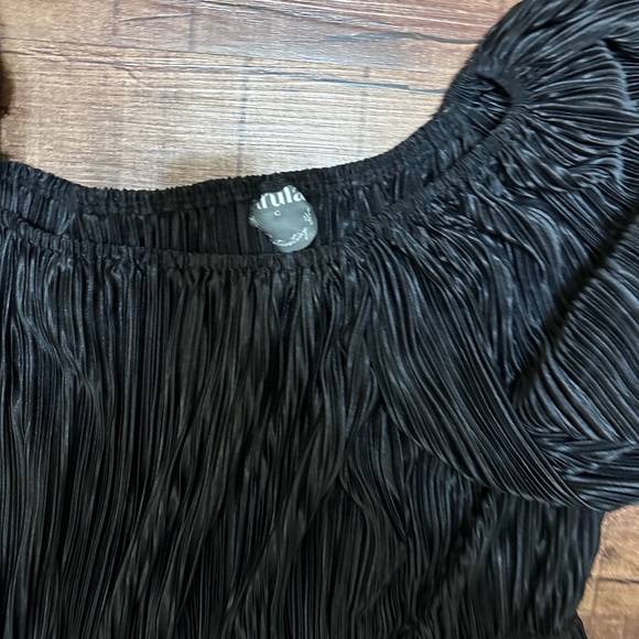 ARULA Black Pleated Dress - Picture 2 of 2